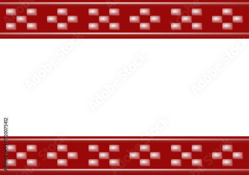 沖縄ミンサー139 ぷっくり赤