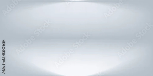 Empty Minimal Studio Background With Soft Spotlight and Clean White-Gray Space for Product Display