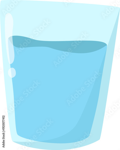 Glass of Water Illustration