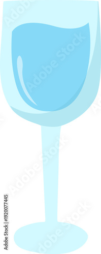 Glass of Water Illustration