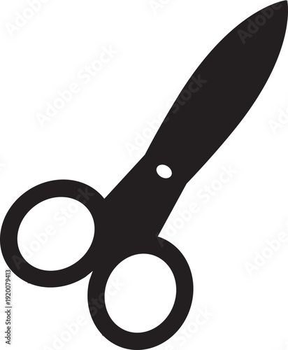 Scissors Cutting Tool Icon Simple Craft and Office Symbol Vector