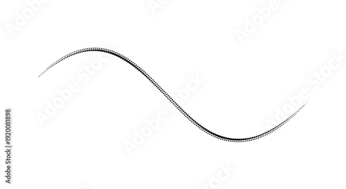 A simple black line curves across a plain white background