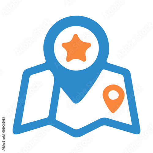 Favorite Location Map Pin Icon