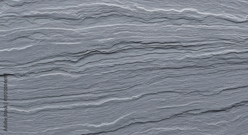 Obraz premium Abstract natural gray stone texture background with prominent horizontal layers and a rugged, weathered surface, perfect for organic design and versatile applications