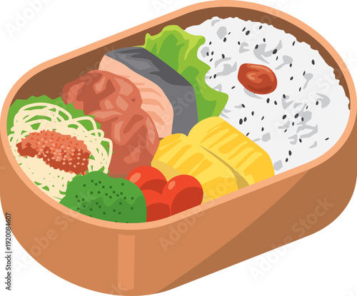 手作り弁当のイメージイラスト