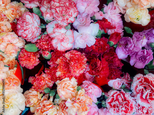 bouquet of beautiful flowers on black. Floral background. Baroque old fashion...