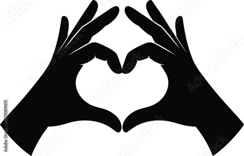 Hands making a heart shape with fingers