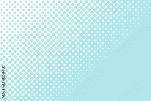 水色のカラーハーフトーン