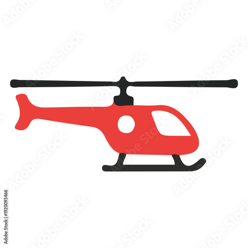 Red Helicopter Icon