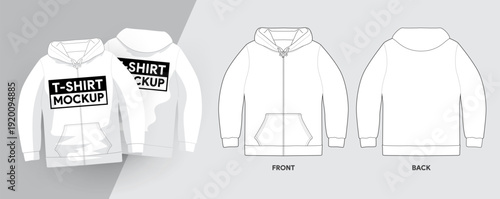 Shirt Template 03 Hoodies T-Shirt