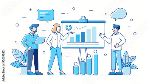 Business teamwork and collaboration concept with professional colleagues brainstorming ideas for startup success..eps