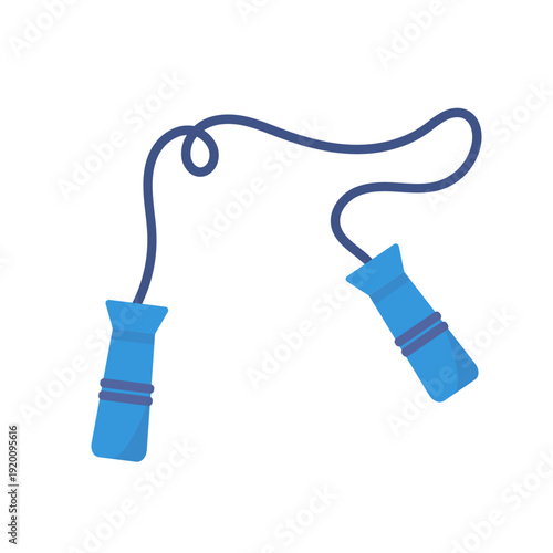 Blue Jump Rope Illustration