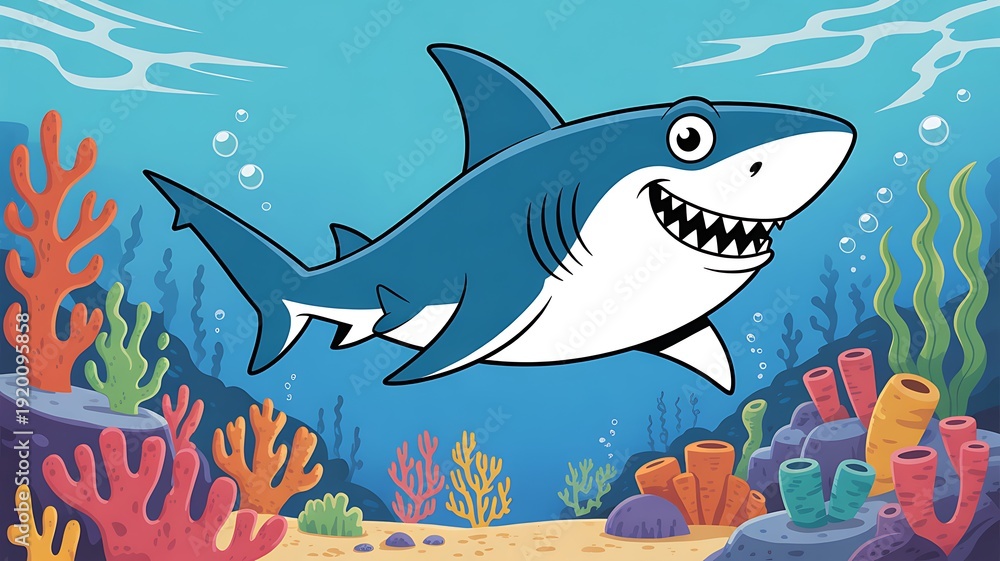 Obraz premium shark and fish