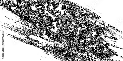 Glitch distorted grunge layer . Noise destroyed texture . Trendy defect error shapes . Overlay grunge texture . Distressed effect .Vector shapes with a halftone dots screen print texture