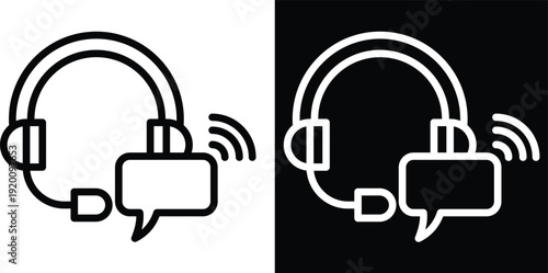 respond Two-tone version in black and white background