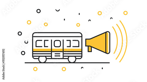 Train Emitting Sound Icon