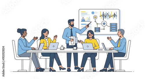 Business Meeting Presentation Strategy Discussion.