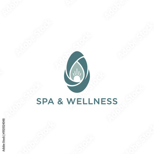 Serene Spa Scene with Wellness Elements and Calming Atmosphere Illustration
