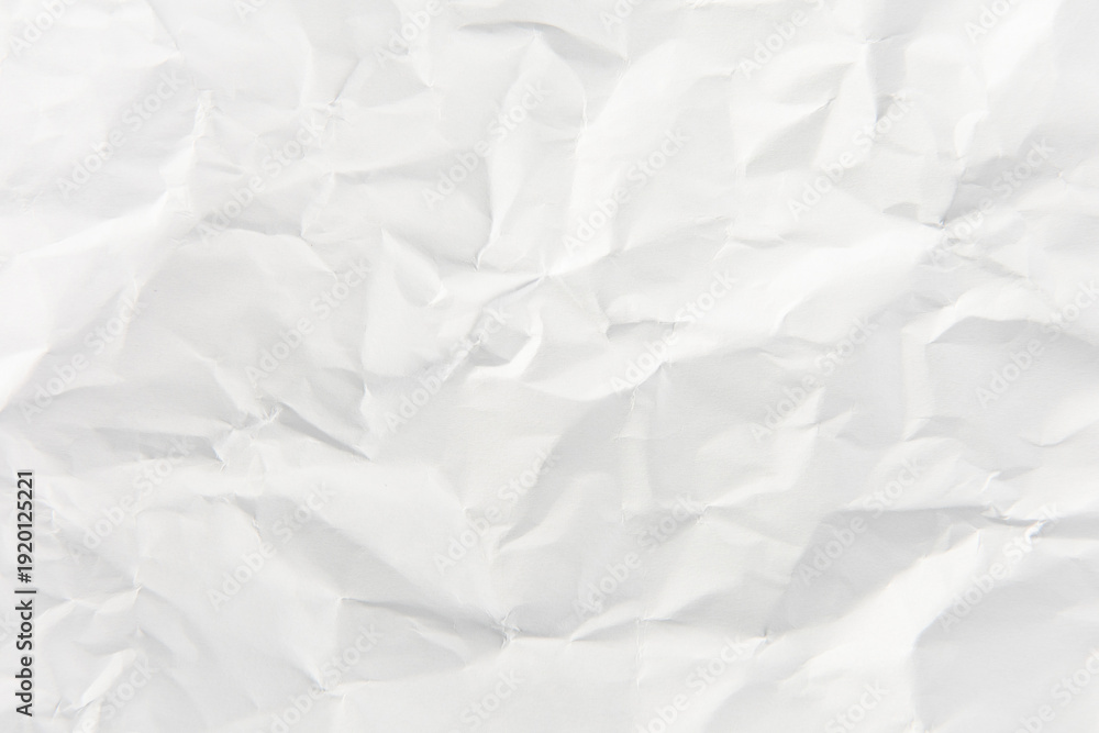 Fototapeta premium white crumpled paper texture background