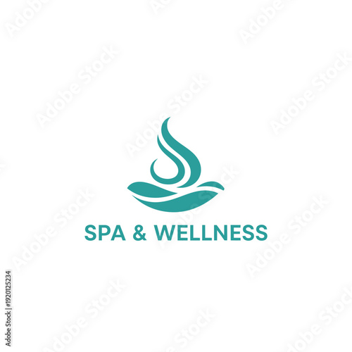 Serene Wellness Spa Scene with Calming Elements and Soothing Ambiance Illustration