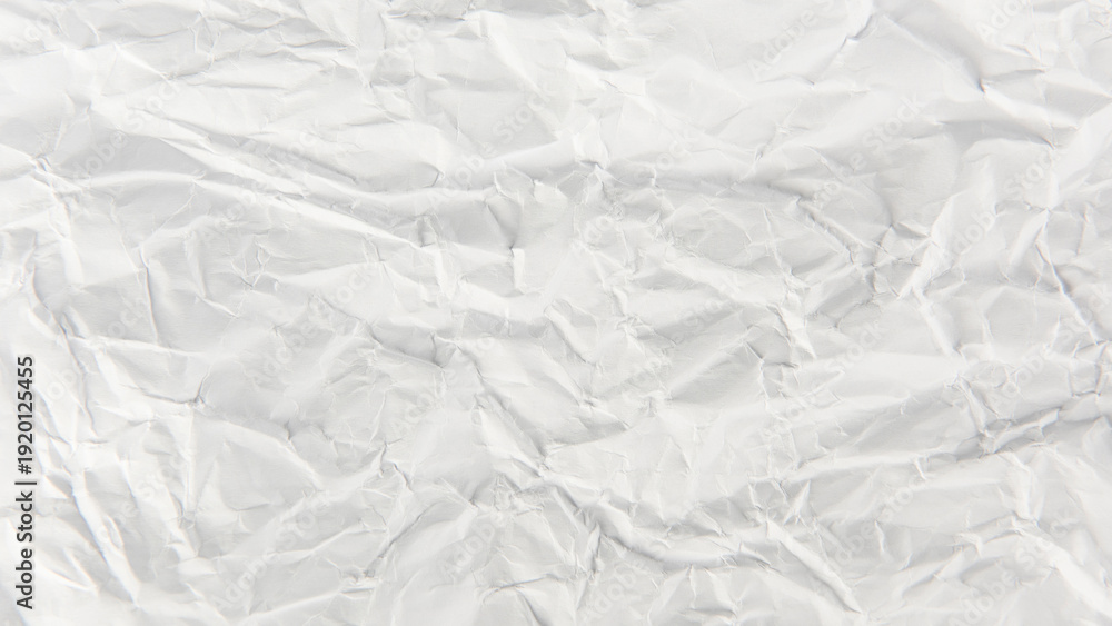 Fototapeta premium white crumpled paper texture background