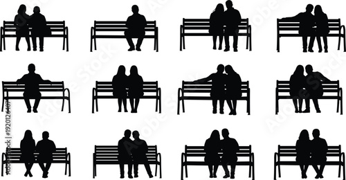 Farmer Silhouettes Set Featuring People Gardening, Raising Poultry, Planting Trees, Artist Women Painting, Human Life Stages, and People Using Smartphones