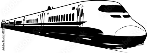 Bullet Train Speed silhouette
