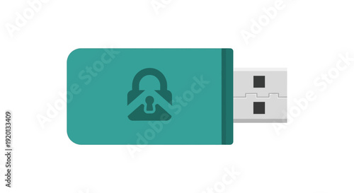 USB Flash Drive with Person Icon.