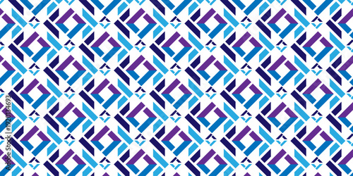 Seamless pattern with stripes square fabric textile cloth line texture background.