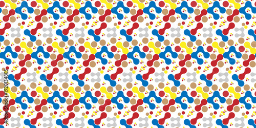 Seamless pattern with colorful confetti star. Abstract geometric illustration colorful birthday celebration decoration texture pattern.