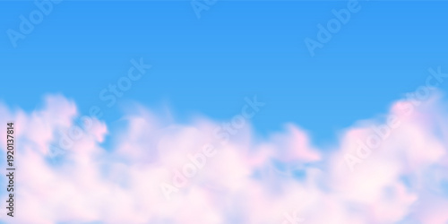 A realistic sky background with fluffy pink clouds. An abstract, dreamy backdrop with soft pastel tones. A calm, ethereal texture for creative designs.