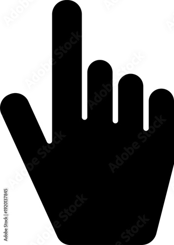 Schilderij op canvas Hand showing middle finger gesture isolated on transparent background png cutout