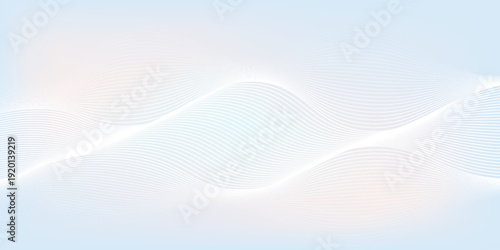 Pastel gradient background with smooth geometric wave pattern in light blue and soft pink.