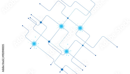 Abstract futuristic technology background. Technology background with crossed lines and dots.