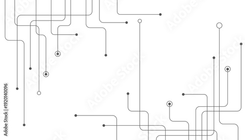 Abstract black futuristic technology background. Technology background with crossed lines and dots.