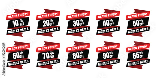 A bold black friday sale advertisement features a large 60 off discount with a red and black color scheme