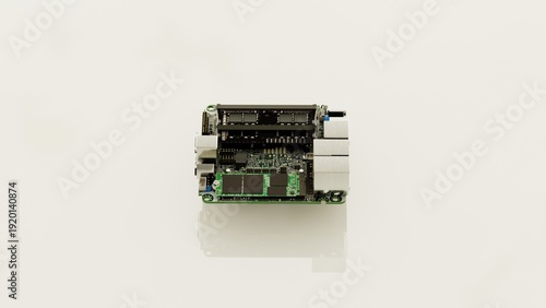 Fotografija Industrial Mini-ITX embedded motherboard hardware