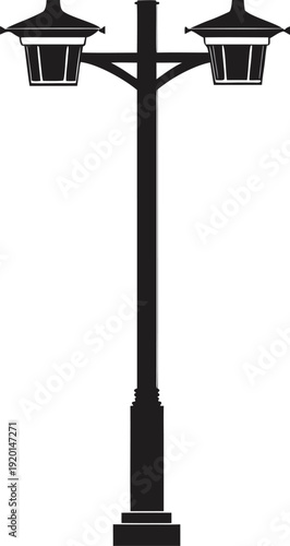 A modern skyscraper silhouette against a white canvas on transparent background