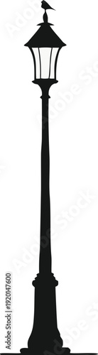 Abstract black shape with flowing lines on transparent background silhouette