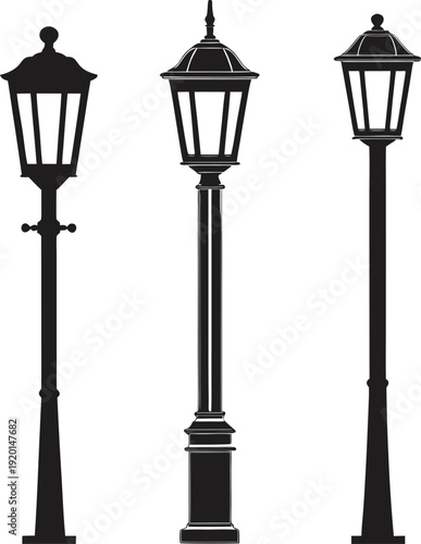 A striking black silhouette of a tower on transparent background