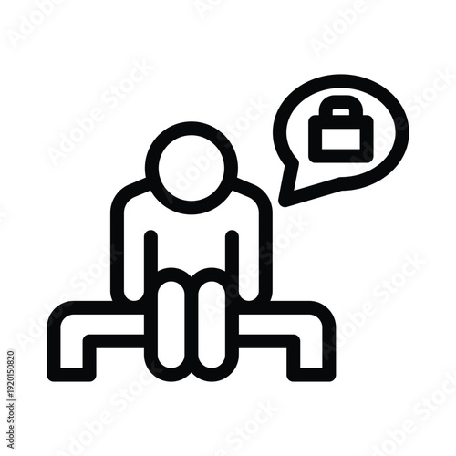unemployment line icon illustration vector graphic.eps