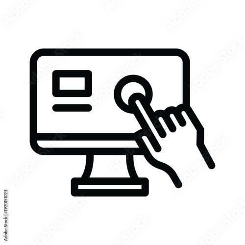  self service line icon illustration vector graphic.eps