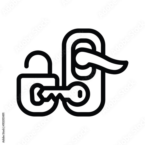  locksmith line icon illustration vector graphic.eps