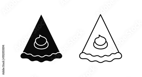 Delicious ice cream cone design illustration vector art graphic Vector