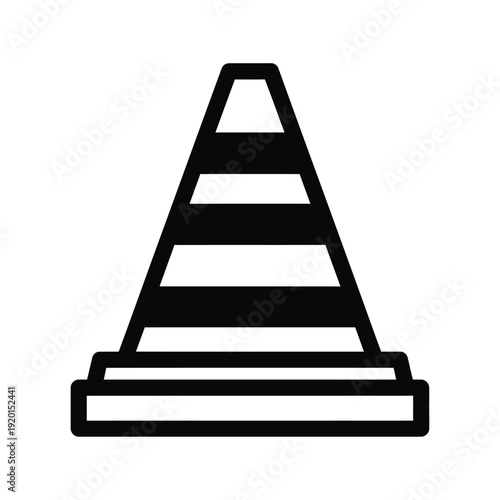 Traffic Cone - Safety and Warning Symbol