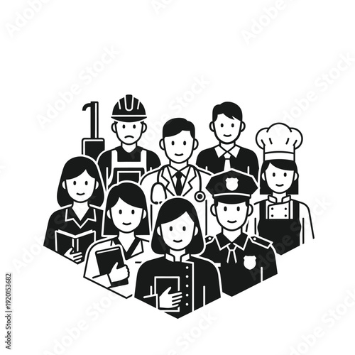 Professions and Careers Diversity Diverse Group