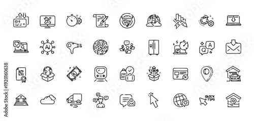 The JSD 116 illustration showcases various technology and business icons