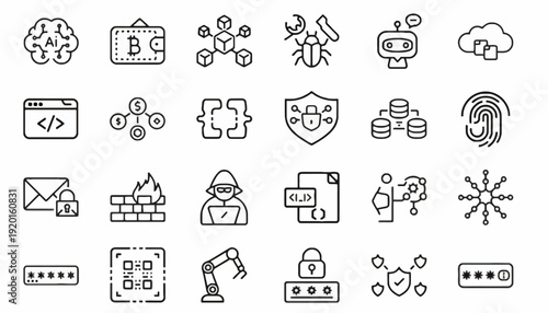 JSD 139 icons showcase various technology and business concepts