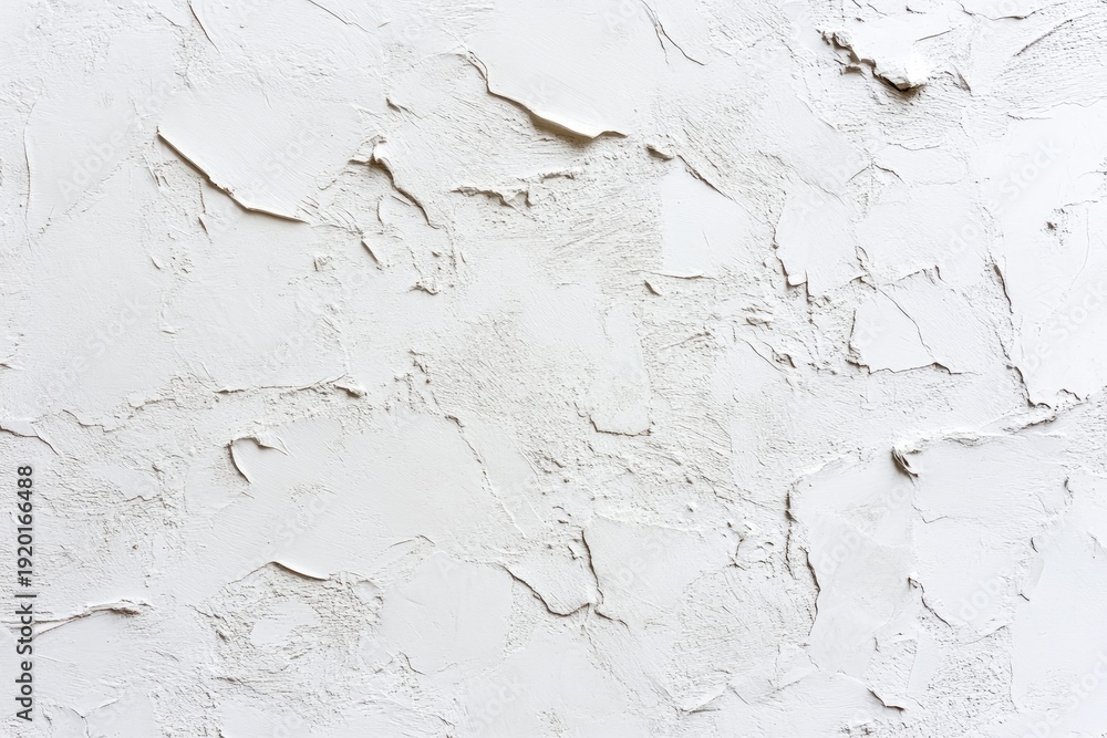 Obraz premium Textured white stucco wall (4)