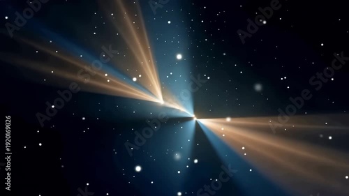 Volumetric Light Beams with Floating Dust Particles, Cinematic Atmospheric Lighting 4K